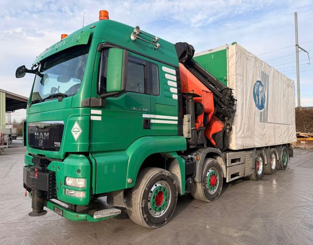 MAN TGS 35.480 10x6,E5,Palfinger PK92002+JIB+winch - Camion grue, Camion à rideaux coulissants: photos 1 MAN TGS 35.480 10x6,E5,Palfinger PK92002+JIB+winch - Camion grue, Camion à rideaux coulissants: photos 1