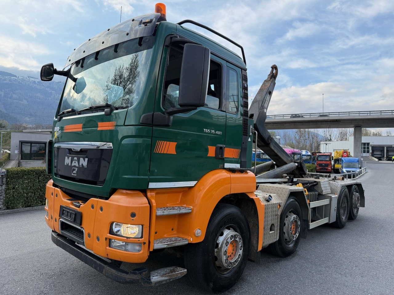 MAN TGS 35.480 8x2, E5, Mobas Abroll - Camion ampliroll: photos 1 MAN TGS 35.480 8x2, E5, Mobas Abroll - Camion ampliroll: photos 1