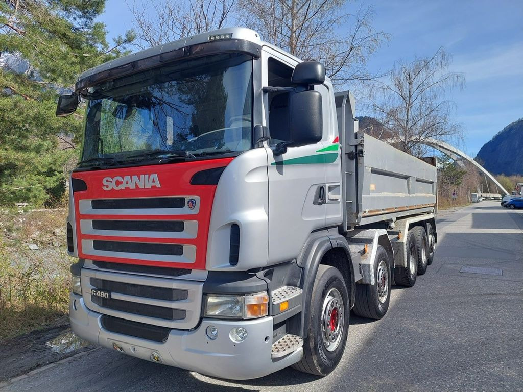 Scania G480 10x4, E5, Opticruise, Moser MBK - Camion benne: photos 1 Scania G480 10x4, E5, Opticruise, Moser MBK - Camion benne: photos 1