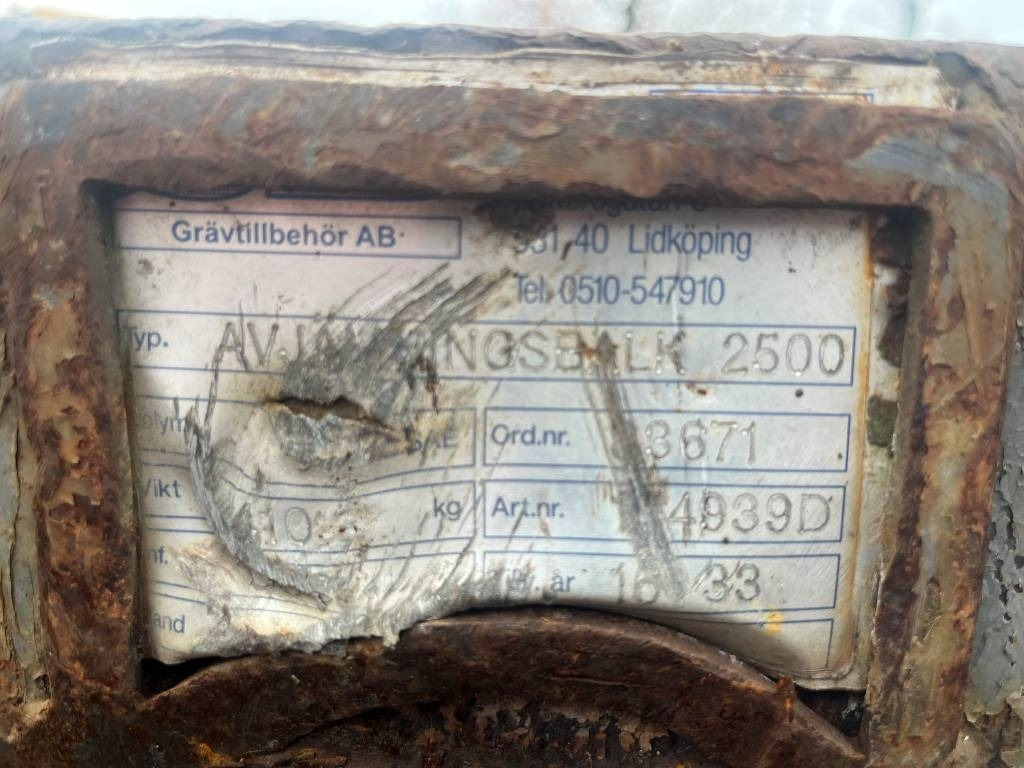 Avjämningsbalk / Planeringsbalk SB S60 - Accessoire pour Engins de chantier: photos 4 Avjämningsbalk / Planeringsbalk SB S60 - Accessoire pour Engins de chantier: photos 4