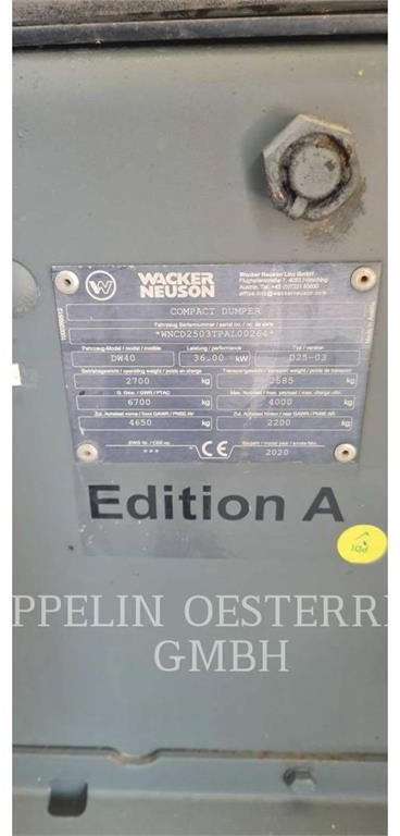 Mini tombereau Neuson DW40: photos 6 Mini tombereau Neuson DW40: photos 6