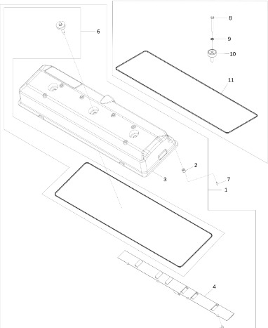 John Deere 9470RX - Panel RE532491 (Silnik) - Moteur et pièces pour Machine agricole: photos 1 John Deere 9470RX - Panel RE532491 (Silnik) - Moteur et pièces pour Machine agricole: photos 1