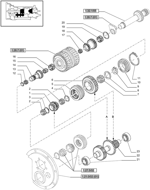 New Holland T6010 Koło zębate 37t, 38t 47126622 - Transmission pour Tracteur agricole: photos 1 New Holland T6010 Koło zębate 37t, 38t 47126622 - Transmission pour Tracteur agricole: photos 1