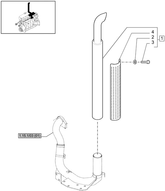 New Holland T6010 Tłumik 87324753 - Silencieux pour Tracteur agricole: photos 1 New Holland T6010 Tłumik 87324753 - Silencieux pour Tracteur agricole: photos 1