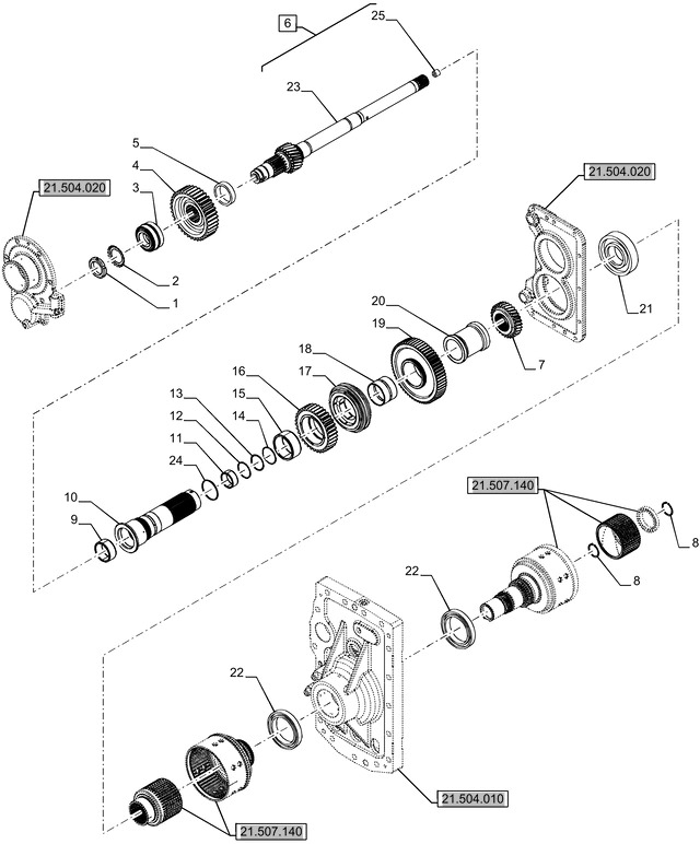 New Holland T6070 Koło zębate 37t 47490539 - Transmission pour Tracteur agricole: photos 1 New Holland T6070 Koło zębate 37t 47490539 - Transmission pour Tracteur agricole: photos 1