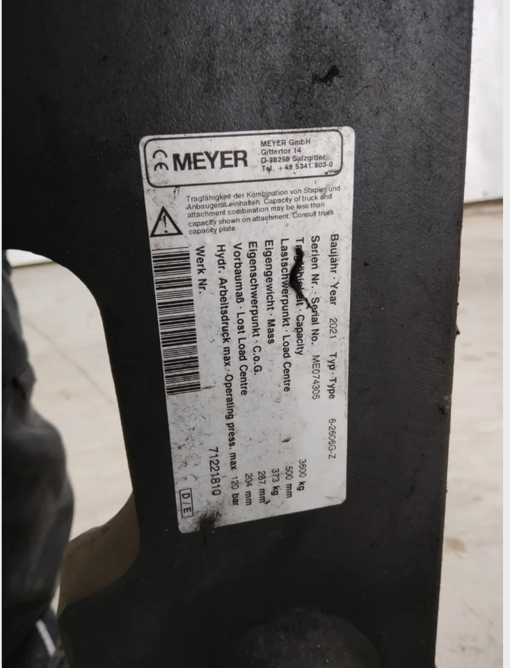 Meyer 6-2606G-Z - Accessoire pour Matériel de manutention: photos 4 Meyer 6-2606G-Z - Accessoire pour Matériel de manutention: photos 4