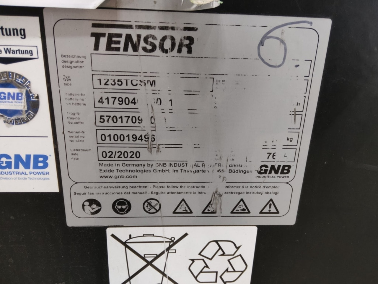 GNB Battery 48V 640Ah - Accumulateur pour Matériel de manutention: photos 2 GNB Battery 48V 640Ah - Accumulateur pour Matériel de manutention: photos 2