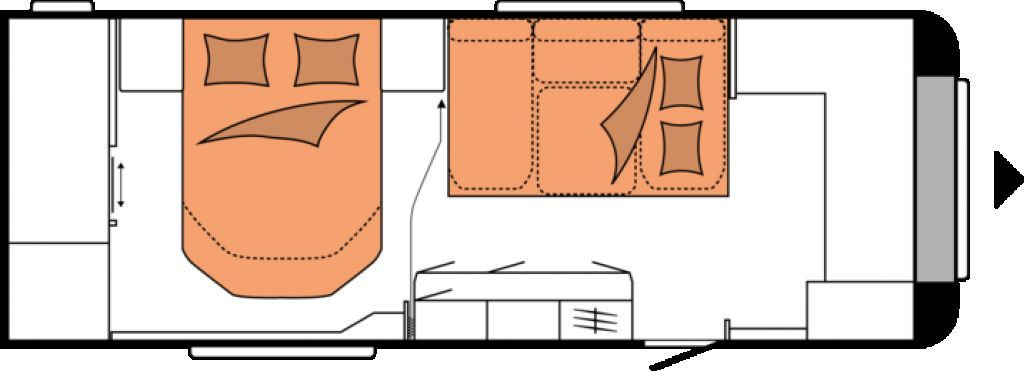 Hobby Maxia 660 WQM Klima Markise 2200kg - Caravane: photos 4 Hobby Maxia 660 WQM Klima Markise 2200kg - Caravane: photos 4