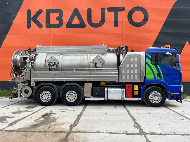 MAN TGA 26.430 6x2*4 TANK 13700 l / VACUUM MORO PM200R - 2283 hours / PRESSURE Pratissoli KF38 - 40 l/min - 150 bar - Camion hydrocureur: photos 4 MAN TGA 26.430 6x2*4 TANK 13700 l / VACUUM MORO PM200R - 2283 hours / PRESSURE Pratissoli KF38 - 40 l/min - 150 bar - Camion hydrocureur: photos 4