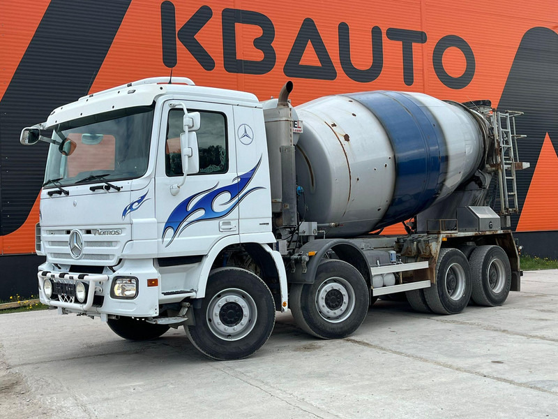 Mercedes-Benz Actros 3241 8x4 MSM 9M 10m3 / FULL STEEL / HUB REDUCTION / CHUTE - Camion malaxeur: photos 1 Mercedes-Benz Actros 3241 8x4 MSM 9M 10m3 / FULL STEEL / HUB REDUCTION / CHUTE - Camion malaxeur: photos 1
