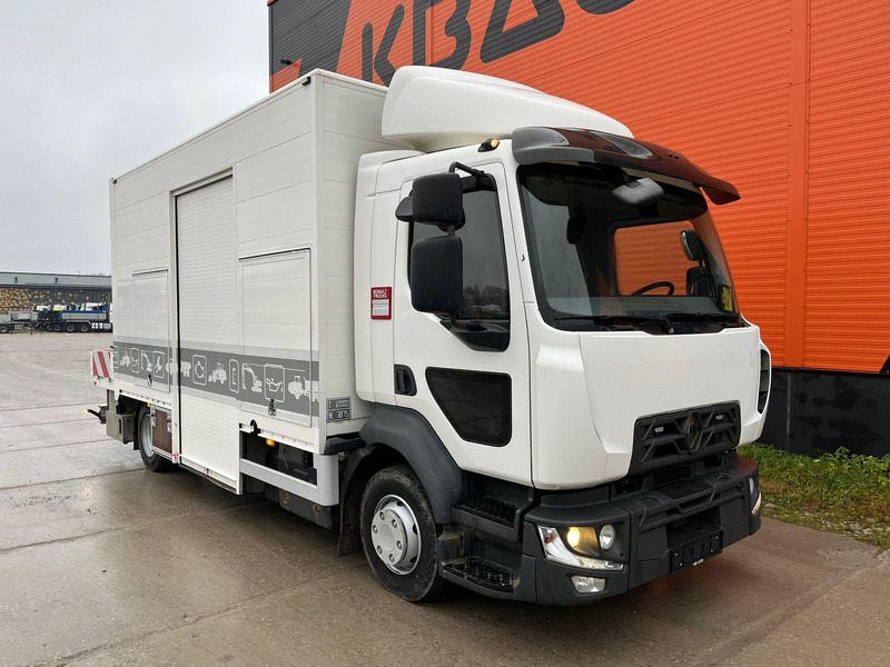 Renault D12 4x2 WORKSHOP ON WHEELS / FASSI M30A.13 / BOX L=4459 mm - Camion plateau, Camion grue: photos 3 Renault D12 4x2 WORKSHOP ON WHEELS / FASSI M30A.13 / BOX L=4459 mm - Camion plateau, Camion grue: photos 3