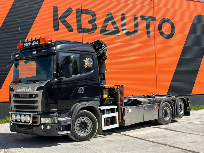 Scania G 440 6x2*4 PK22002 + JIB / PALFINGER 20 ton / L=5000 mm - Camion ampliroll, Camion grue: photos 2 Scania G 440 6x2*4 PK22002 + JIB / PALFINGER 20 ton / L=5000 mm - Camion ampliroll, Camion grue: photos 2