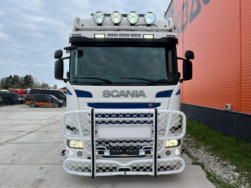 Scania G 490 6x2 HMF 5020 K6 + JIB / RETARDER - Camion plateau, Camion grue: photos 3 Scania G 490 6x2 HMF 5020 K6 + JIB / RETARDER - Camion plateau, Camion grue: photos 3
