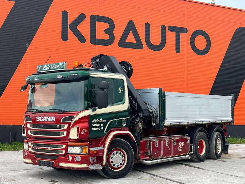 Scania P 410 6x2*4 HIAB 211EP-5 / BOX L=5386 mm - Camion benne, Camion grue: photos 2 Scania P 410 6x2*4 HIAB 211EP-5 / BOX L=5386 mm - Camion benne, Camion grue: photos 2