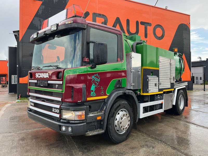 Scania P 94 4x2 TANK 9000 I + 1200 l / VACUUM Jurop PR150 / PRESSURE Pratissoli 150 bar / 102 l/min - Camion hydrocureur: photos 2 Scania P 94 4x2 TANK 9000 I + 1200 l / VACUUM Jurop PR150 / PRESSURE Pratissoli 150 bar / 102 l/min - Camion hydrocureur: photos 2