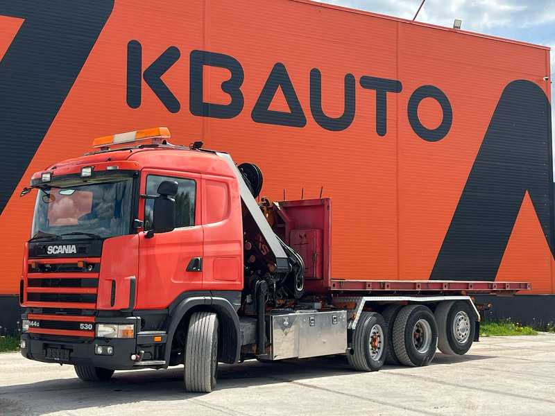 Scania R 144 8x2/4 HIAB 211EP-5 YEAR 2008 / HOOK LIFT L=5400 mm - Camion ampliroll, Camion grue: photos 2 Scania R 144 8x2/4 HIAB 211EP-5 YEAR 2008 / HOOK LIFT L=5400 mm - Camion ampliroll, Camion grue: photos 2