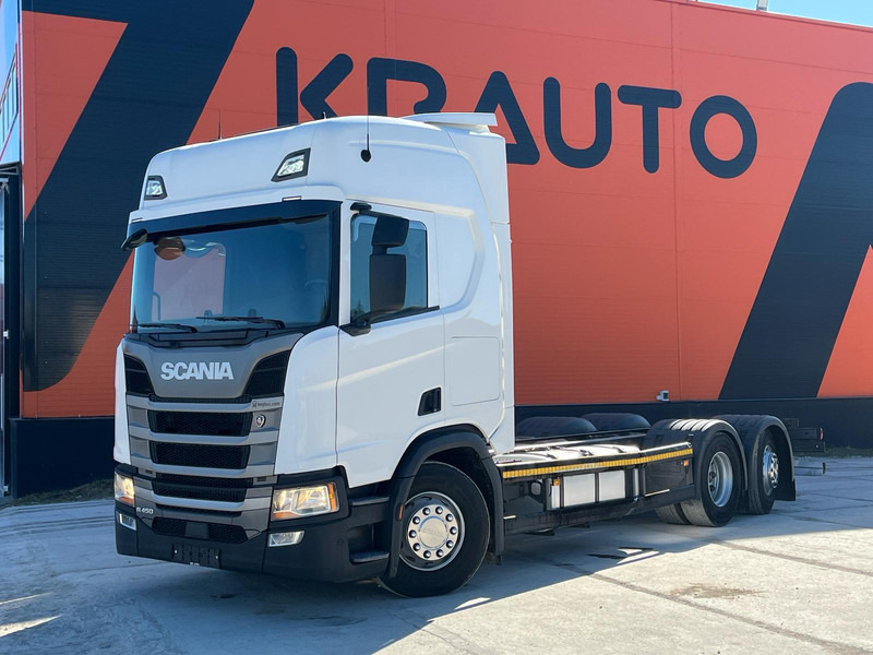 Scania R 450 6x2*4 9 TON FRONT AXLE / RETARDER / CHASSIS L=7286 mm - Châssis cabine: photos 1 Scania R 450 6x2*4 9 TON FRONT AXLE / RETARDER / CHASSIS L=7286 mm - Châssis cabine: photos 1