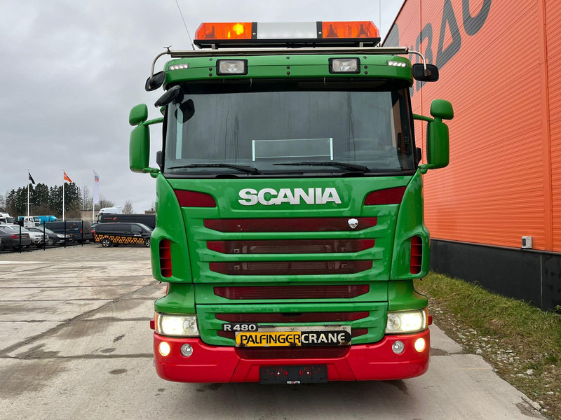 Scania R 480 8x2*6 PK 65002 + JIB / PLATFORM L=7518 mm - Camion plateau, Camion grue: photos 3 Scania R 480 8x2*6 PK 65002 + JIB / PLATFORM L=7518 mm - Camion plateau, Camion grue: photos 3