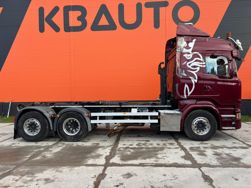 Scania R 490 6x2*4 UNDERBODY SCRAPER / RETARDER / PALIFT L=5400 mm - Camion ampliroll: photos 5 Scania R 490 6x2*4 UNDERBODY SCRAPER / RETARDER / PALIFT L=5400 mm - Camion ampliroll: photos 5
