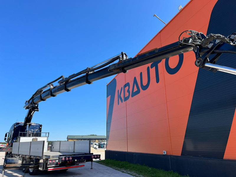 Camion plateau, Camion grue Volvo FH 16 650 8x2*6 HMF 6020K-RC + JIB / PLATFORM L=6344 mm: photos 11