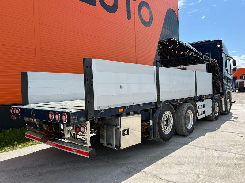 Camion plateau, Camion grue Volvo FH 16 650 8x2*6 HMF 6020K-RC + JIB / PLATFORM L=6344 mm: photos 6