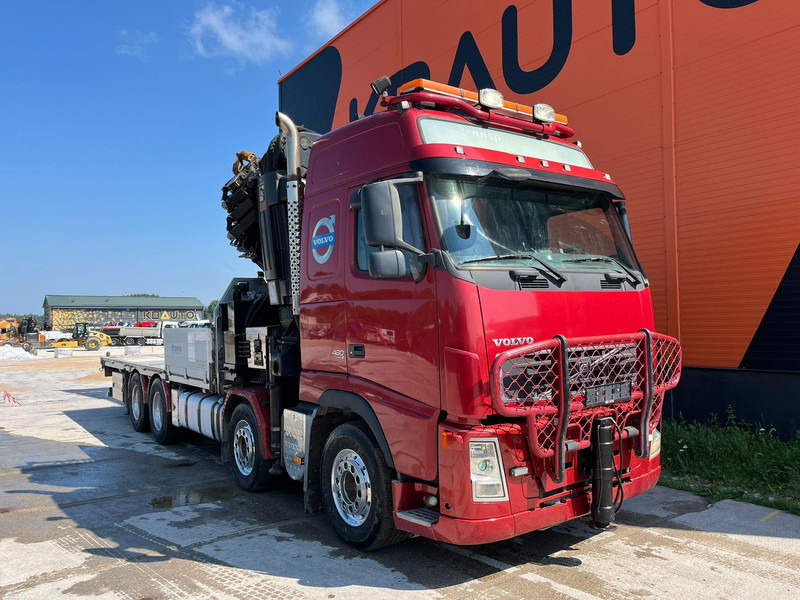 Volvo FH 480 8x4 HIAB 1055E-8 / WINCH / PLATFORM L=6928 mm - Camion plateau, Camion grue: photos 4 Volvo FH 480 8x4 HIAB 1055E-8 / WINCH / PLATFORM L=6928 mm - Camion plateau, Camion grue: photos 4