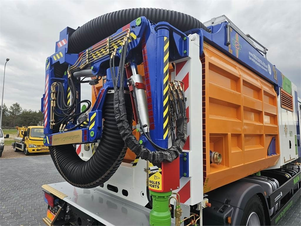 Camion hydrocureur MAN RSP ESE 18/4-KM Saugbagger vacuum cleaner excavato: photos 19