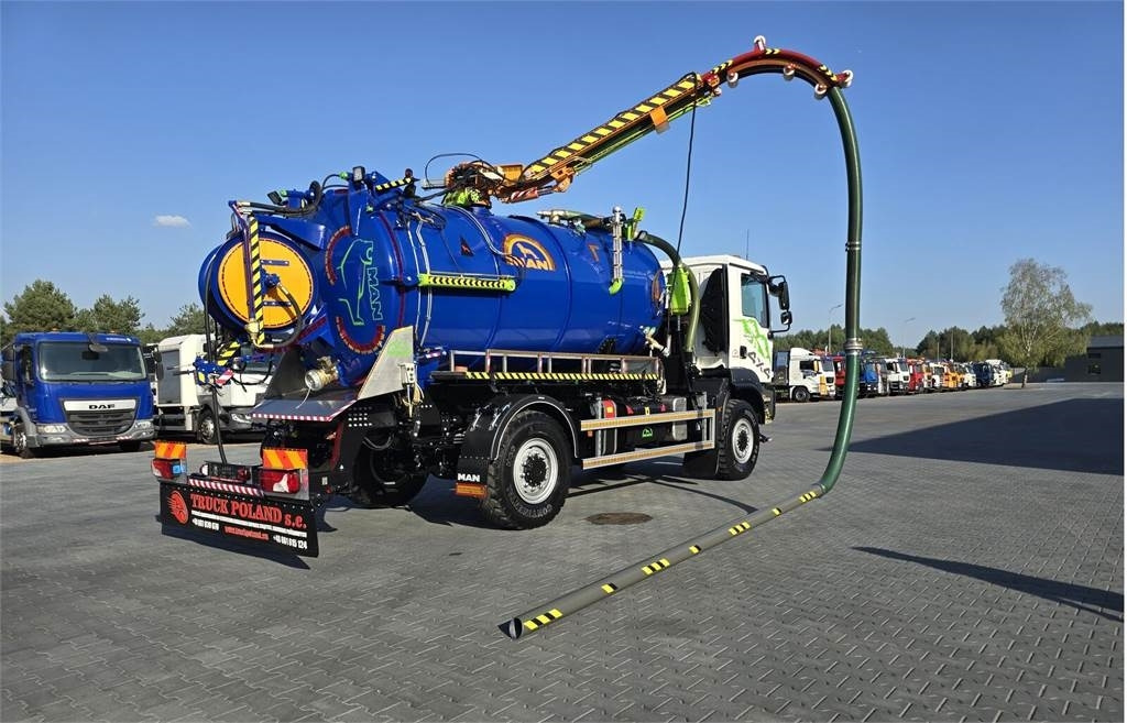 Camion hydrocureur MAN TGM 4x4 GAMON PW8 for collecting liquid waste sepa: photos 29
