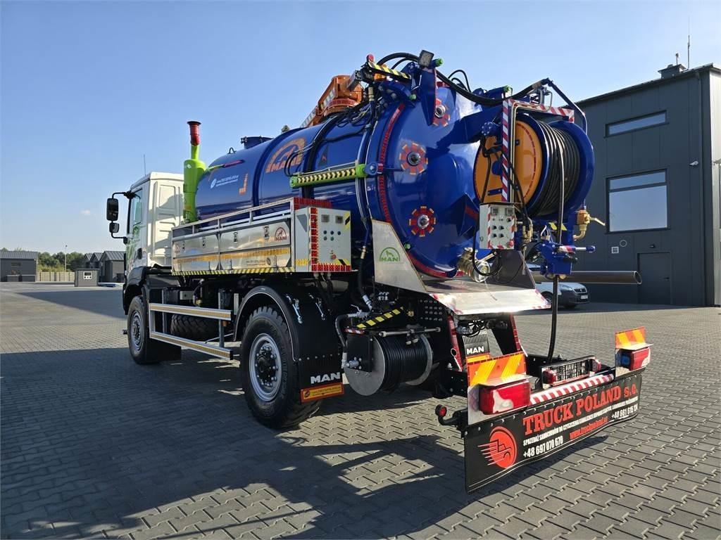 Camion hydrocureur MAN TGM 4x4 GAMON PW8 for collecting liquid waste sepa: photos 5