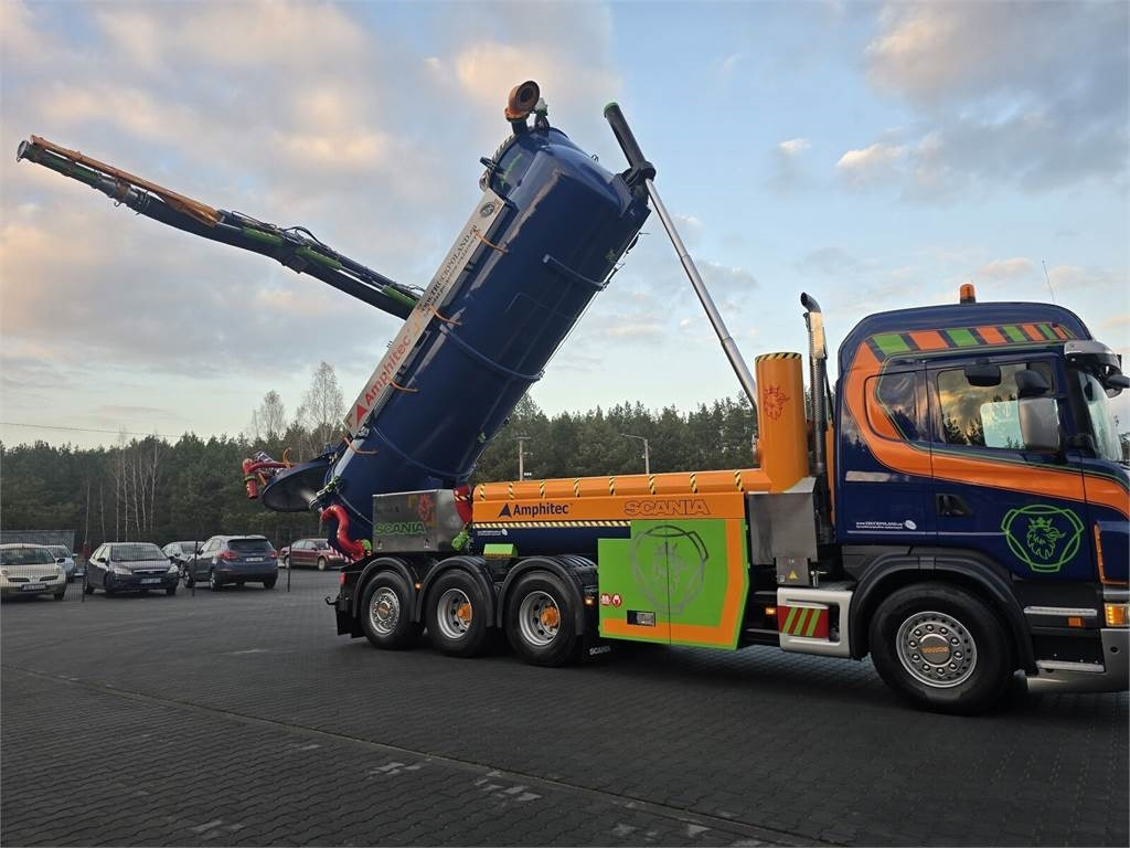 Camion hydrocureur Scania Amphitec VORTEX G2 ATEX suction and blowing vacuum: photos 34