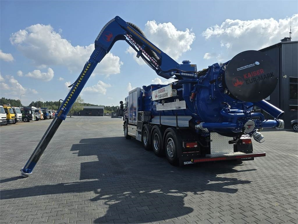 Camion hydrocureur Scania KAISER EUR-MARK PL 8 Vacuum suction-blowing loader: photos 31