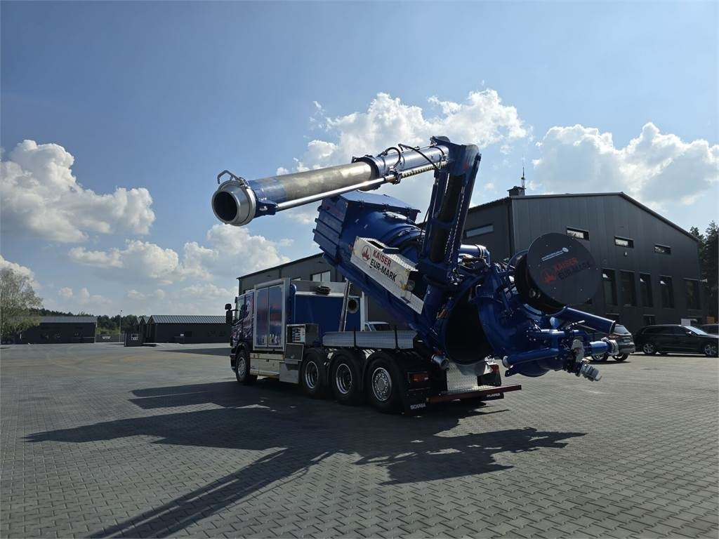 Camion hydrocureur Scania KAISER EUR-MARK PL 8 Vacuum suction-blowing loader: photos 36