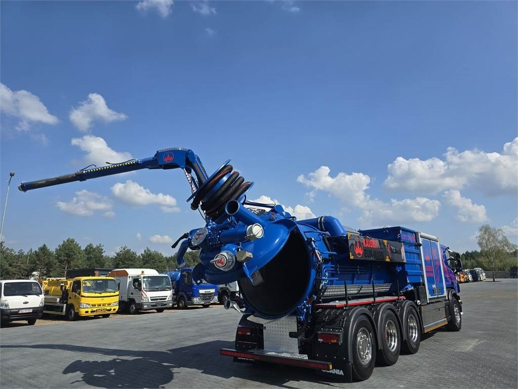 Camion hydrocureur Scania KAISER EUR-MARK PL 8 Vacuum suction-blowing loader: photos 33