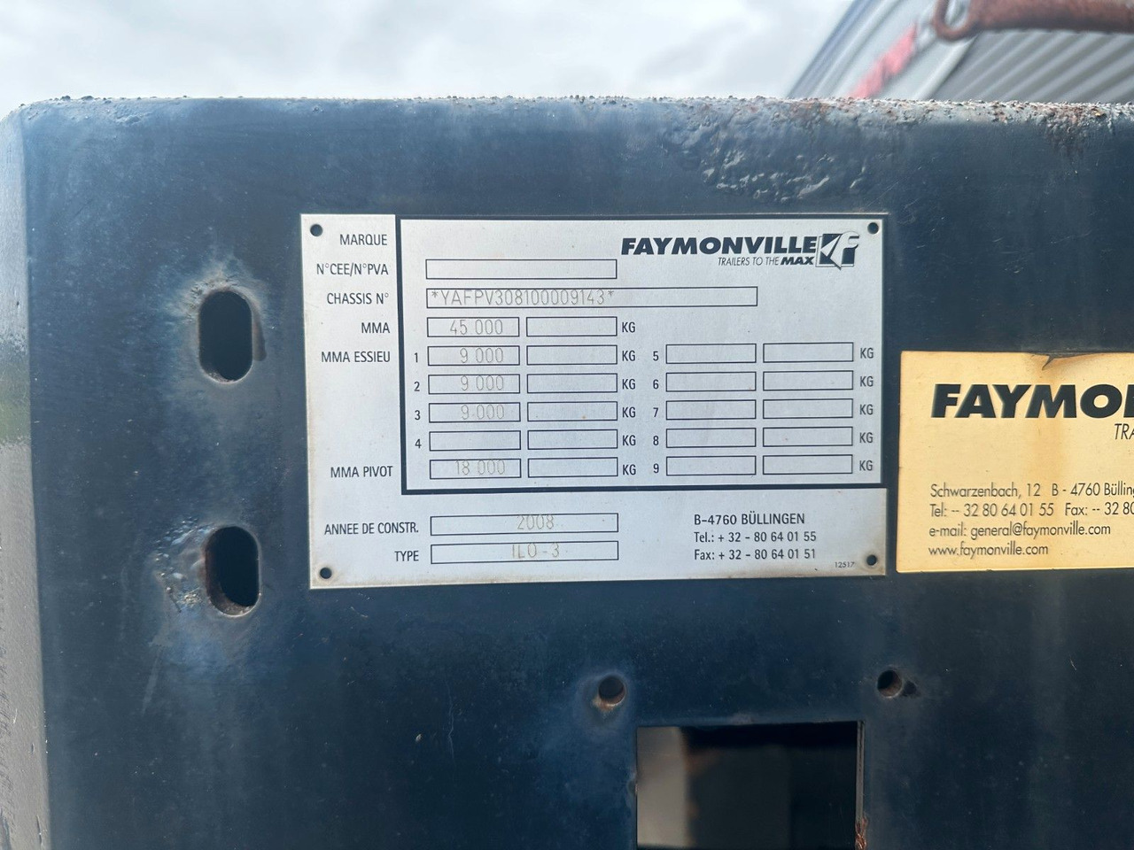 Faymonville Prefamax 3 achs innenlader - Semi-remorque surbaissé: photos 3 Faymonville Prefamax 3 achs innenlader - Semi-remorque surbaissé: photos 3