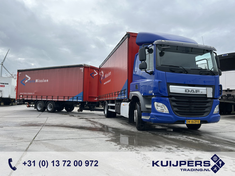 DAF CF 370 FA + Pacton MXD 218 / Curtainside Combi / Loadlift / APK TUV 05-26 - Camion à rideaux coulissants: photos 1 DAF CF 370 FA + Pacton MXD 218 / Curtainside Combi / Loadlift / APK TUV 05-26 - Camion à rideaux coulissants: photos 1