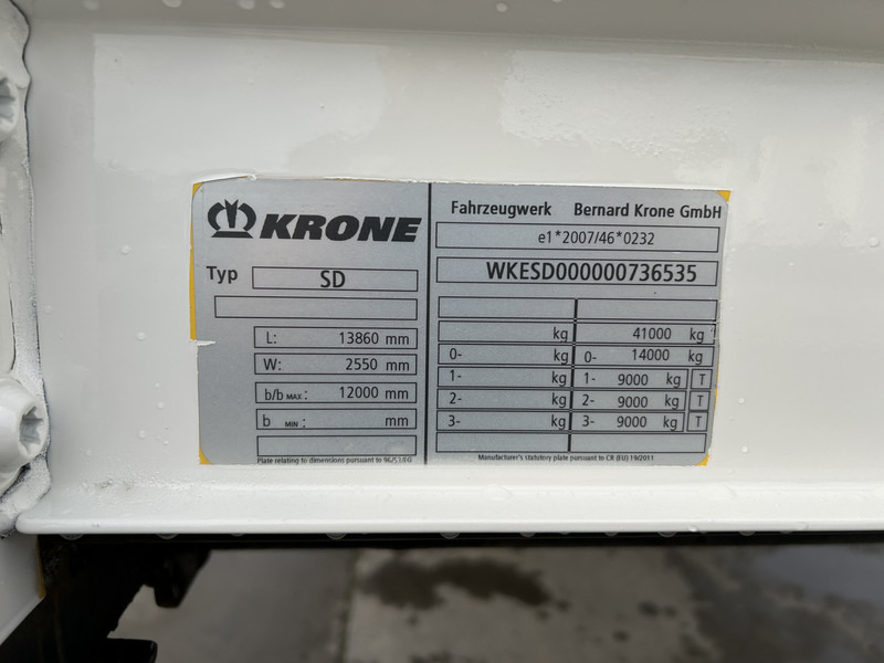 Semi-remorque rideaux coulissants Krone Profi Liner / Schuifzeil / Kooi Aap / Stuur + Liftas / APK 08-26: photos 16 Semi-remorque rideaux coulissants Krone Profi Liner / Schuifzeil / Kooi Aap / Stuur + Liftas / APK 08-26: photos 16