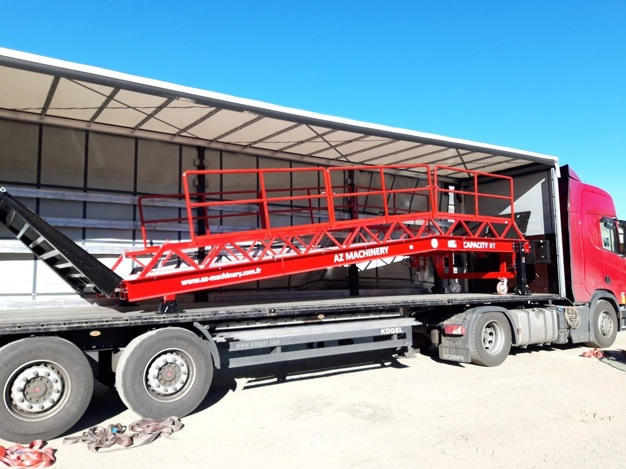 Rampe de chargement neuf Loading Ramp with with hydraulic tilting bridge -  AZ RAMP - STAR-RL- 8T. 8 ton capacity: photos 17