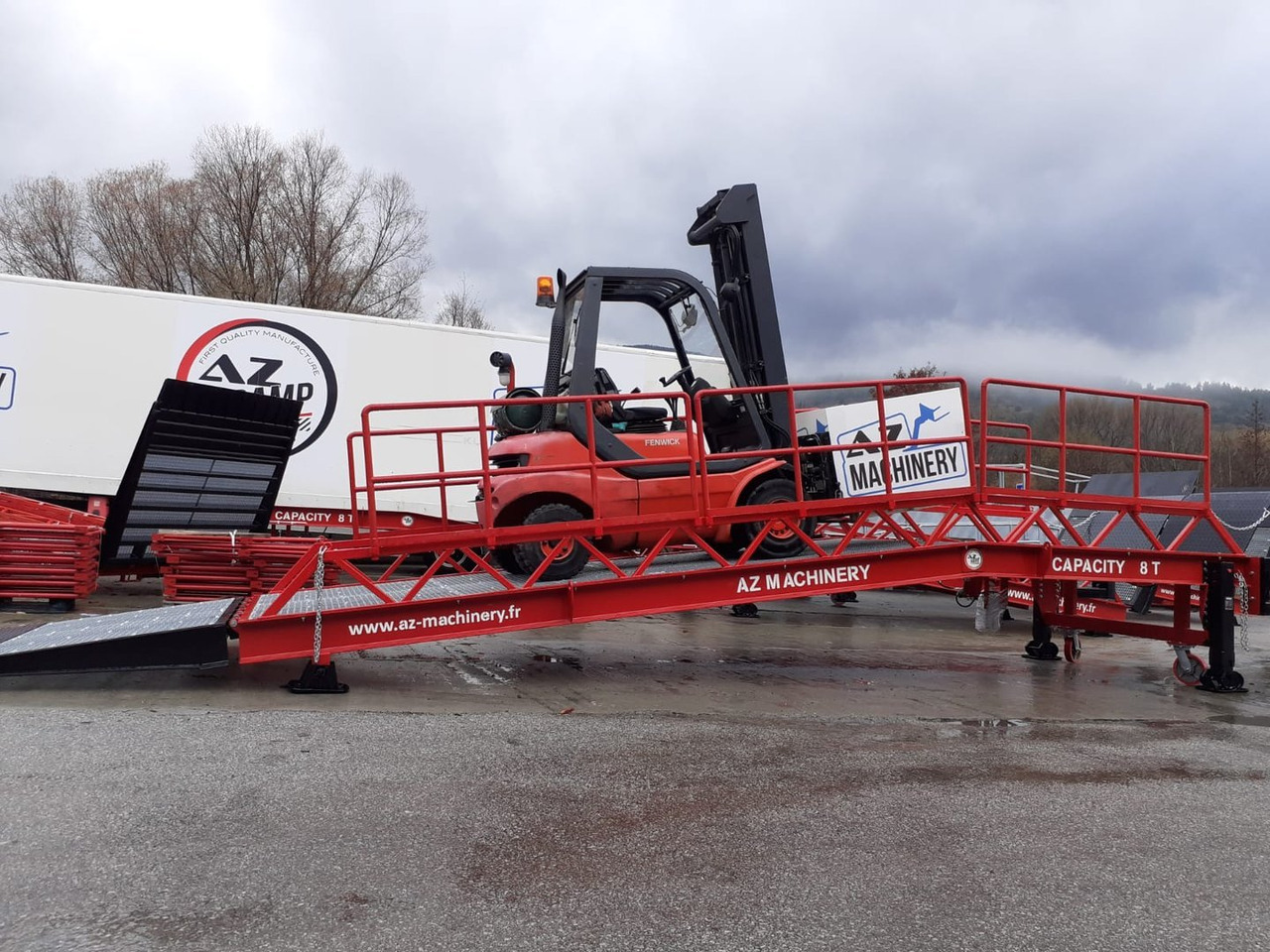 Rampe de chargement neuf Loading Ramp with with hydraulic tilting bridge -  AZ RAMP - STAR-RL- 8T. 8 ton capacity: photos 9