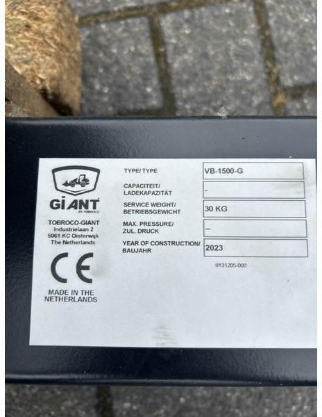 Tobroco Veegborstel 150 cm Giant aanspan - Brosse pour Engins de chantier: photos 5 Tobroco Veegborstel 150 cm Giant aanspan - Brosse pour Engins de chantier: photos 5