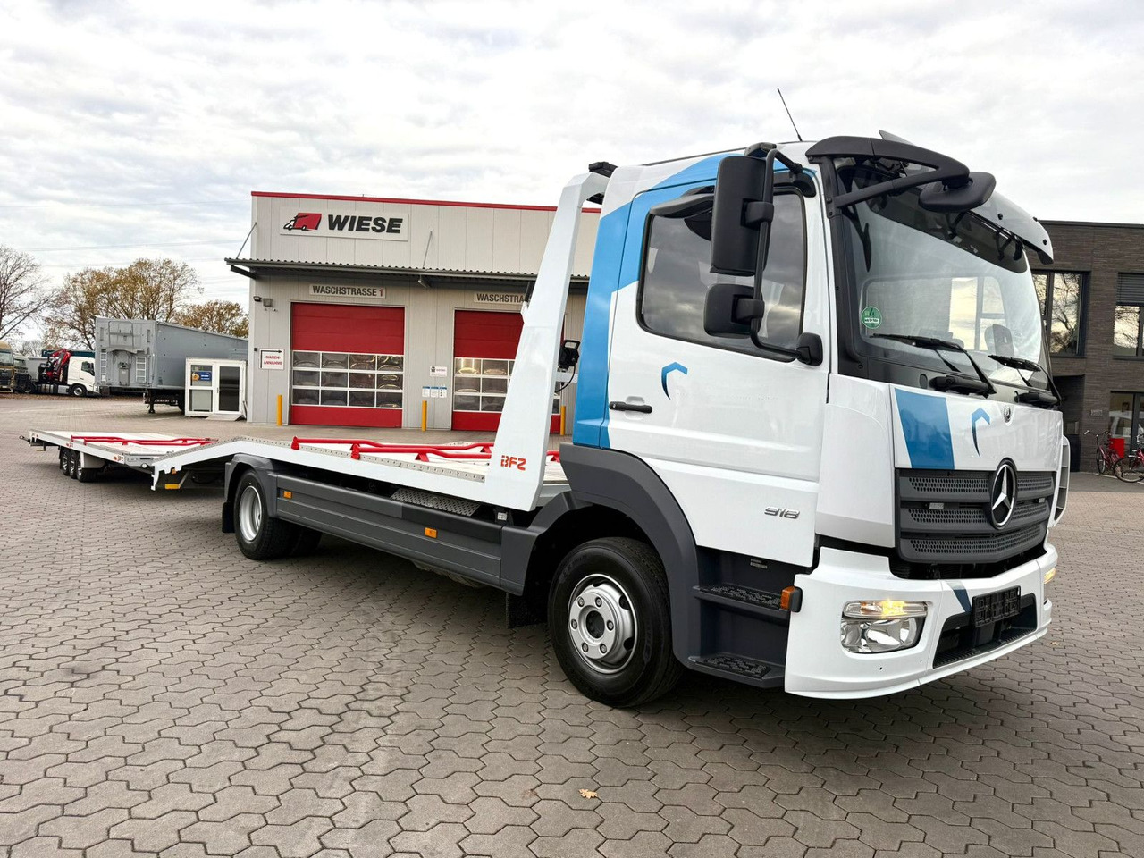 Mercedes-Benz Atego 918L Autotransporter mit BFZ Anhänger - Camion porte-voitures: photos 2 Mercedes-Benz Atego 918L Autotransporter mit BFZ Anhänger - Camion porte-voitures: photos 2