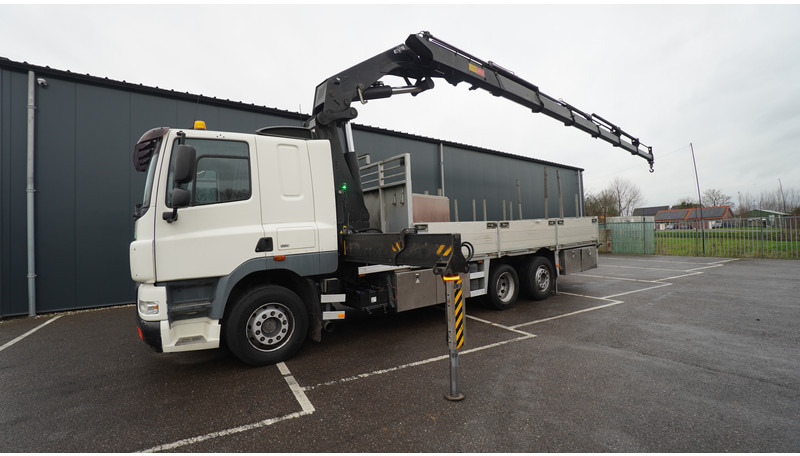 DAF CF 85.360 6x2 OPEN BOX WITH HMF 5300 CRANE - Camion grue: photos 2 DAF CF 85.360 6x2 OPEN BOX WITH HMF 5300 CRANE - Camion grue: photos 2