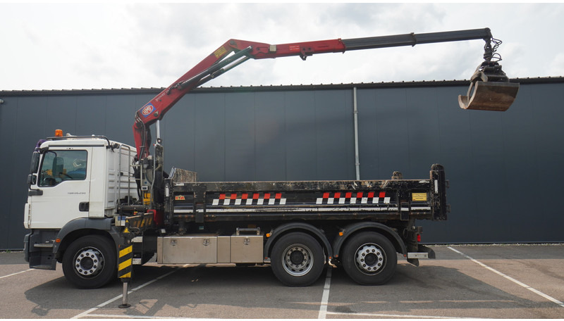 MAN TGM 26.290 TIPPER WITH HMF 1643 Z2 CRANE - Camion grue: photos 1 MAN TGM 26.290 TIPPER WITH HMF 1643 Z2 CRANE - Camion grue: photos 1
