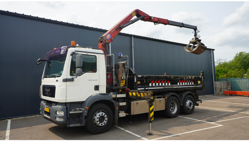 MAN TGM 26.290 TIPPER WITH HMF 1643 Z2 CRANE - Camion grue: photos 2 MAN TGM 26.290 TIPPER WITH HMF 1643 Z2 CRANE - Camion grue: photos 2