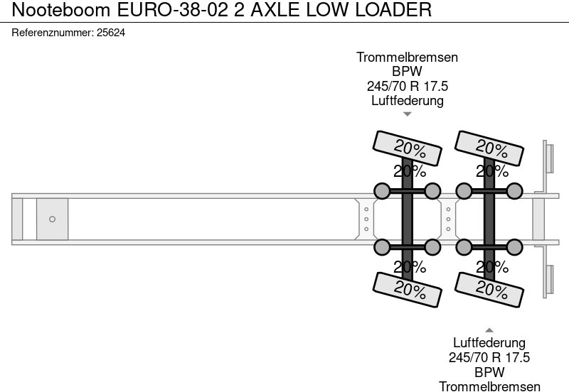 Semi-remorque surbaissé Nooteboom EURO-38-02 2 AXLE LOW LOADER: photos 7