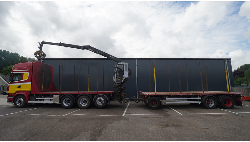 Scania R 580 V8 8X4 LOGTRANSPORT COMBI WITH MTDK YEAR 2012 TRAILER KESLA 46 CRANE - Camion grumier, Camion grue: photos 1 Scania R 580 V8 8X4 LOGTRANSPORT COMBI WITH MTDK YEAR 2012 TRAILER KESLA 46 CRANE - Camion grumier, Camion grue: photos 1
