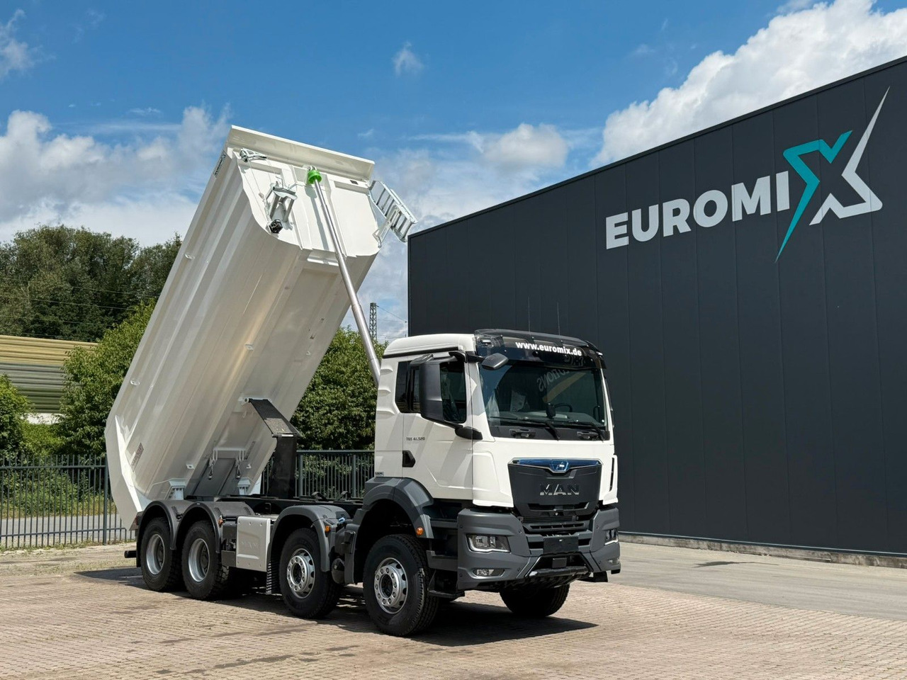 Camion benne MAN TGS 41.520 BB 8X4 Euromix MuldenKipper  Retarder: photos 10