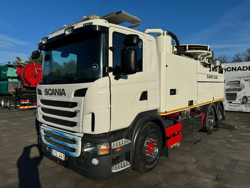 Scania G440 6x2*4, Euro 6, Wiedemann Super 2000 (6+4,5m3) + Recycler, 2013 - Camion hydrocureur: photos 3 Scania G440 6x2*4, Euro 6, Wiedemann Super 2000 (6+4,5m3) + Recycler, 2013 - Camion hydrocureur: photos 3