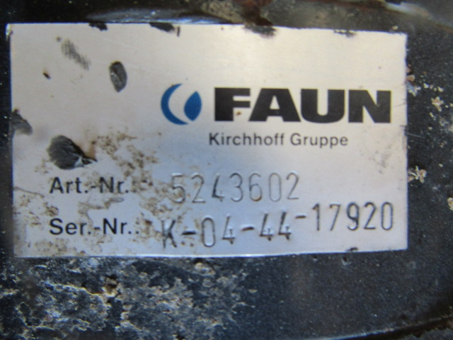 FAUN ROTOPRESS 522 DRIVE MOTOR P/NO 5243602 - Moteur hydraulique pour Véhicule de voirie/ Spécial: photos 2 FAUN ROTOPRESS 522 DRIVE MOTOR P/NO 5243602 - Moteur hydraulique pour Véhicule de voirie/ Spécial: photos 2