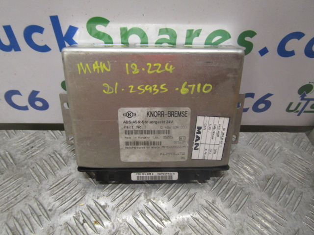 MAN M2000 18.224 ABS/ASR ECU P/NO 81.25935.6710 - Bloc de gestion pour Camion: photos 1 MAN M2000 18.224 ABS/ASR ECU P/NO 81.25935.6710 - Bloc de gestion pour Camion: photos 1