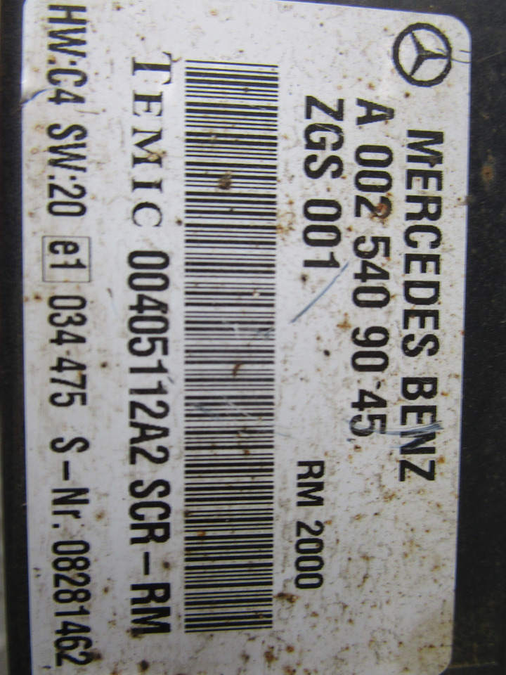 MERCEDES AXOR SCR CONTROL UNIT P/NO A0025409045 - Système électrique pour Camion: photos 2 MERCEDES AXOR SCR CONTROL UNIT P/NO A0025409045 - Système électrique pour Camion: photos 2